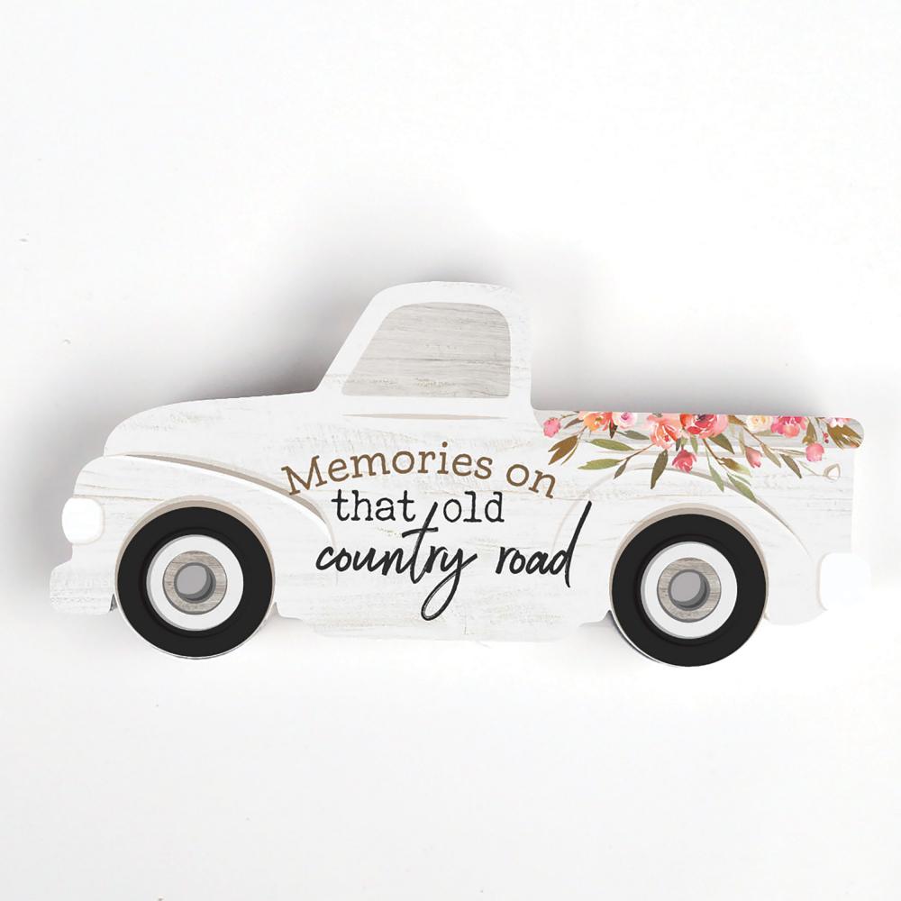 Truck Shape Wood - "Memories On That Old Country Road" - Southern Grace Creations