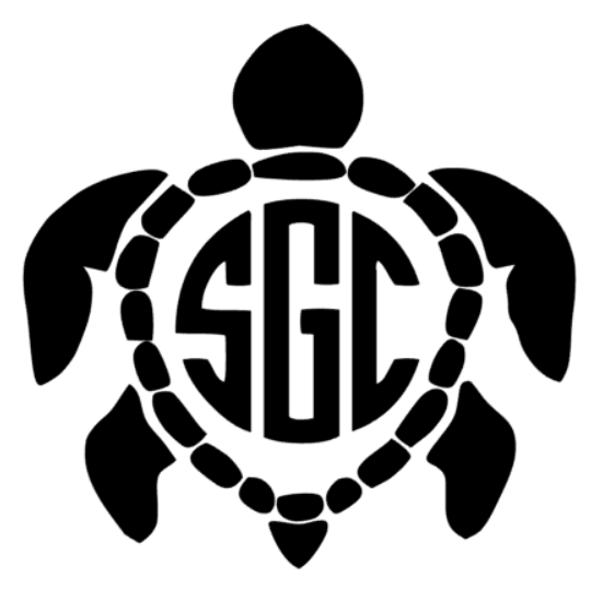 Turtle Initial Monogram Turtle Monogram Decal