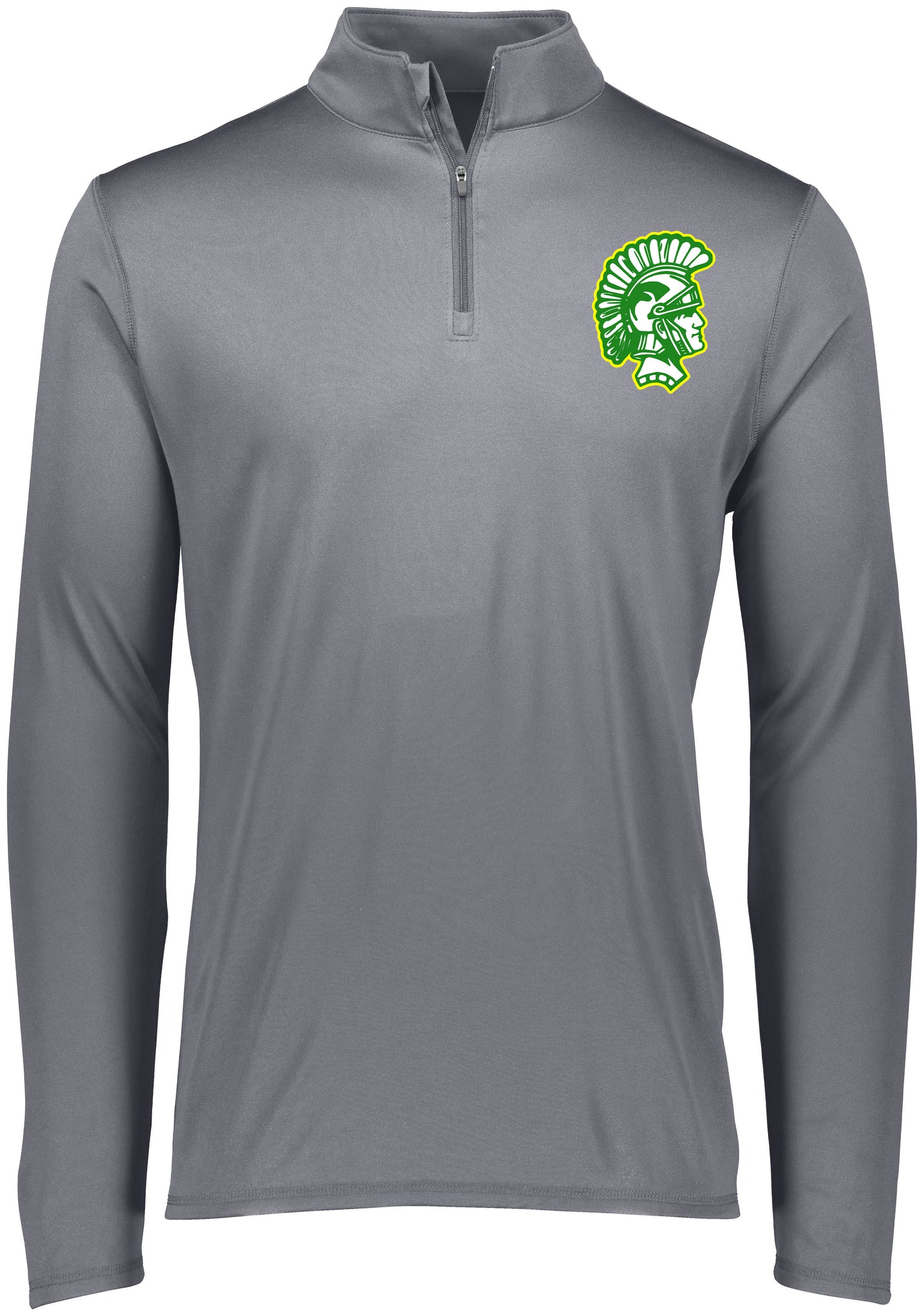 Twiggs Academy - Attain Wicking 1/4 Zip Pullover with Trojan Head - Graphite (2785/2787/2786) - Southern Grace Creations