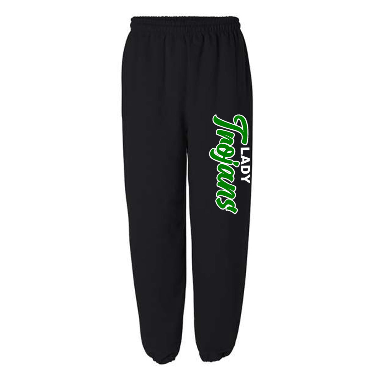 Twiggs Academy - Lady Trojans Sweatpants - Black (PC78J) - Southern Grace Creations