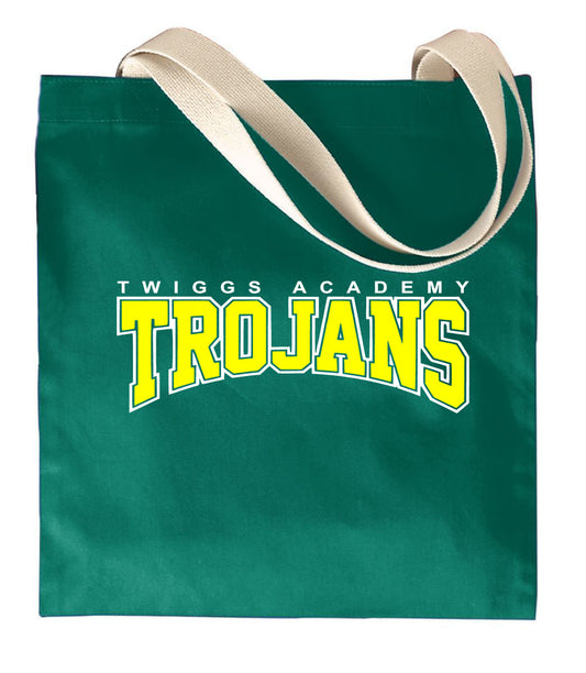 Twiggs Academy - Promotional Tote Bag - Dark Green (800) - Southern Grace Creations