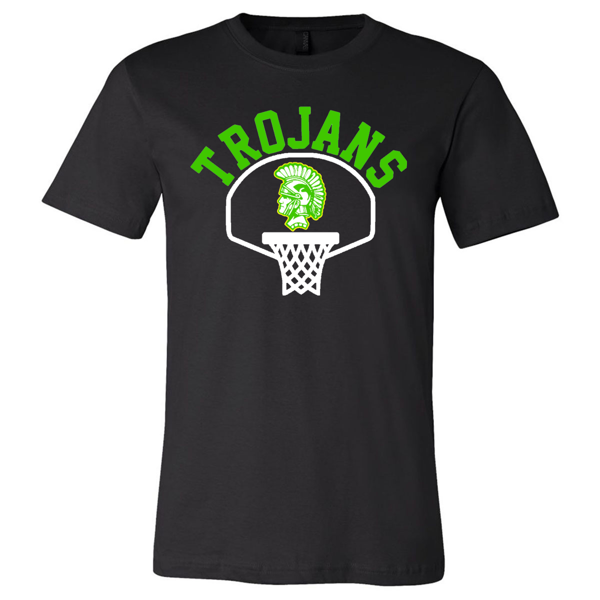 Twiggs Academy - Trojans Basketball Net - Black (Tee/DriFit/Hoodie/Sweatshirt) - Southern Grace Creations