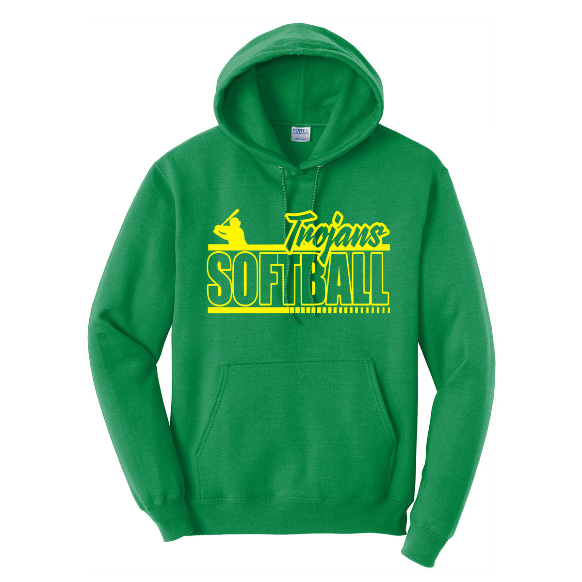 Twiggs Academy - Trojans Softball - Kelly Green (Tee/DriFit/Hoodie/Sweatshirt) - Southern Grace Creations