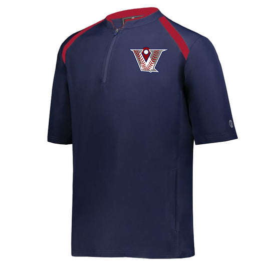 Velo BB - Clubhouse Short Sleeve Cage Jacket - Navy/Scarlet (229581/229681) - Southern Grace Creations