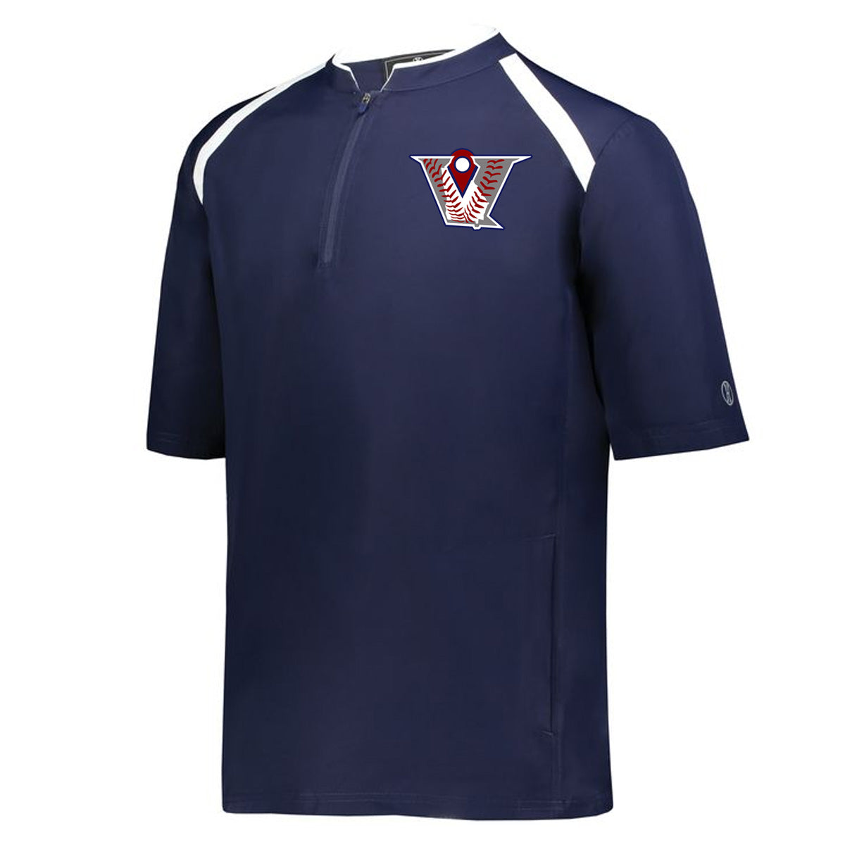 Velo BB - Clubhouse Short Sleeve Cage Jacket - Navy/White (229581/229681) - Southern Grace Creations