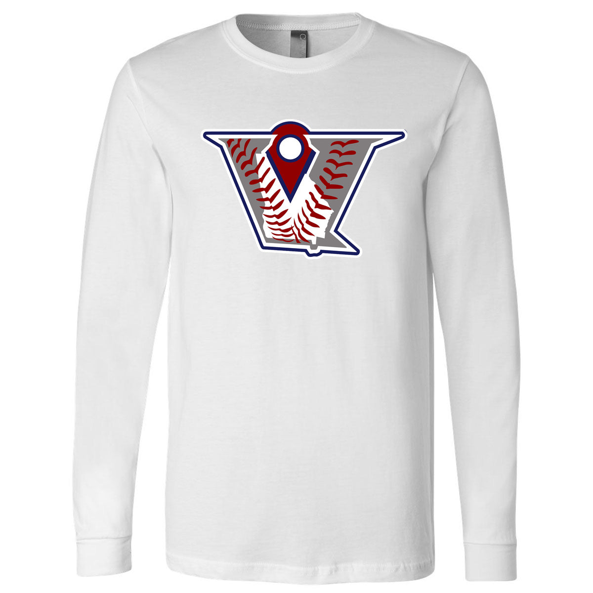 Velo BB - Velocity Baseball Logo - White (Tee/Hoodie/Sweatshirt) - Southern Grace Creations