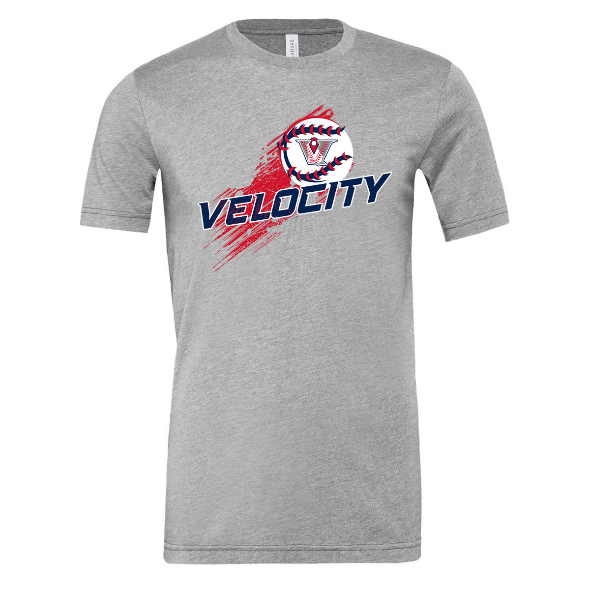 Velo BB - Velocity Streak - Athletic Heather (Tee/Hoodie/Sweatshirt) - Southern Grace Creations