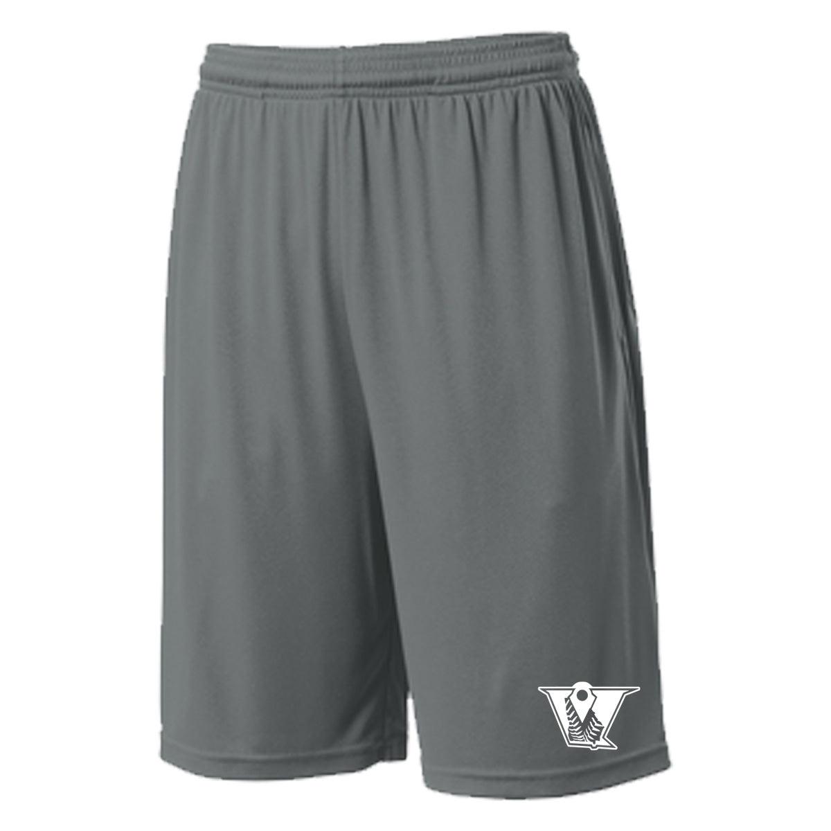 Velo FP - Sport-Tek PosiCharge Competitor Pocketed Short - Iron Grey (ST355P/YST355P) - Southern Grace Creations