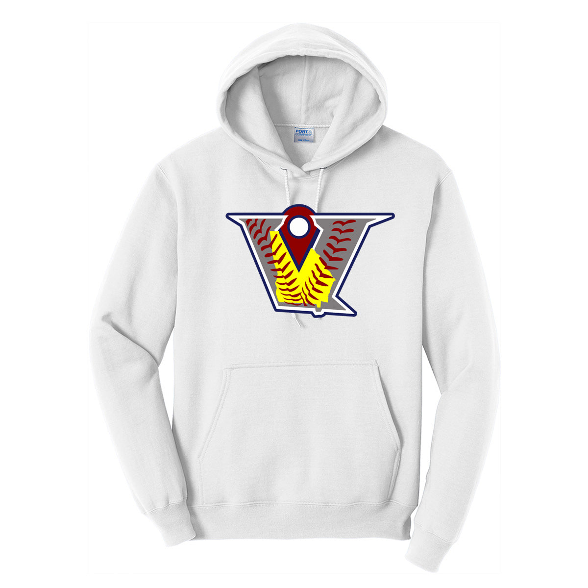 Velo FP - Velocity Fastpitch Logo - White (Tee/Hoodie/Sweatshirt) - Southern Grace Creations