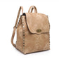 Veronica Distressed Backpack-Tan - Southern Grace Creations