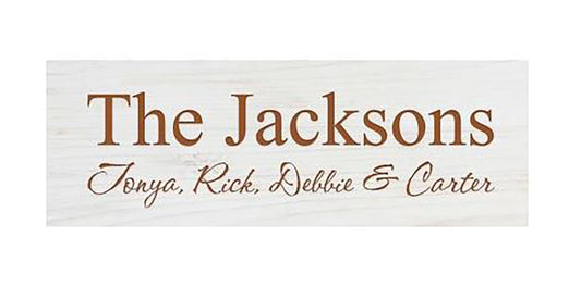 WHITE FAUX WOOD SIGN - ENGRAVABLE - Southern Grace Creations