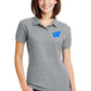 WINDSOR- Ladies Polo - SPORT GREY (LKP155) - Southern Grace Creations