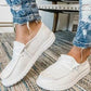 White Solid Canvas Shoes - Southern Grace Creations