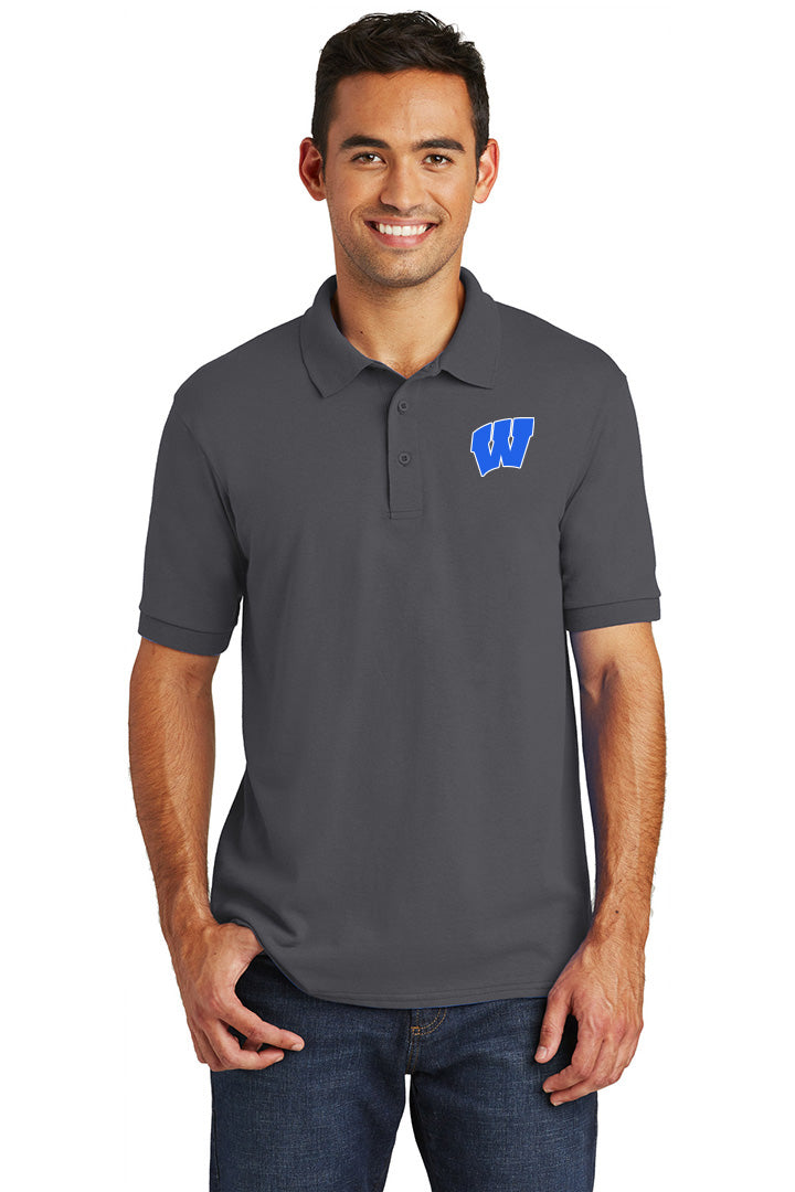 Windsor - Adult Polo - Charcoal (KP55) - Southern Grace Creations
