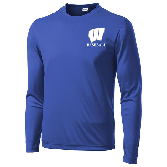 Windsor - Baseball - Sport-Tek Long Sleeve PosiCharge Competitor Tee (ST350LS/YST350LS) - True Royal - Southern Grace Creations
