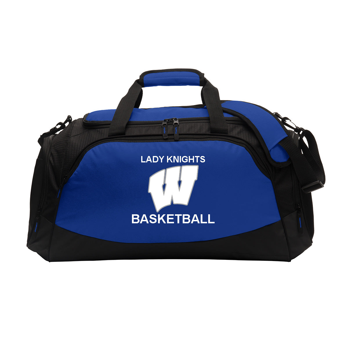 Windsor - Basketball - Active Duffel Bag (BG801) - True Royal/ Black - Southern Grace Creations