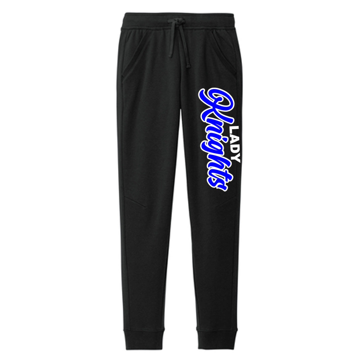 Windsor - Black Joggers with Lady Knights - Sport-Tek Drive Fleece (STF204) - Southern Grace Creations
