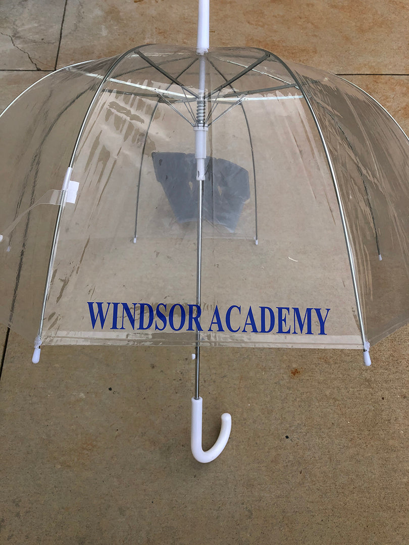 Windsor - Clear Umbrella with W - Southern Grace Creations