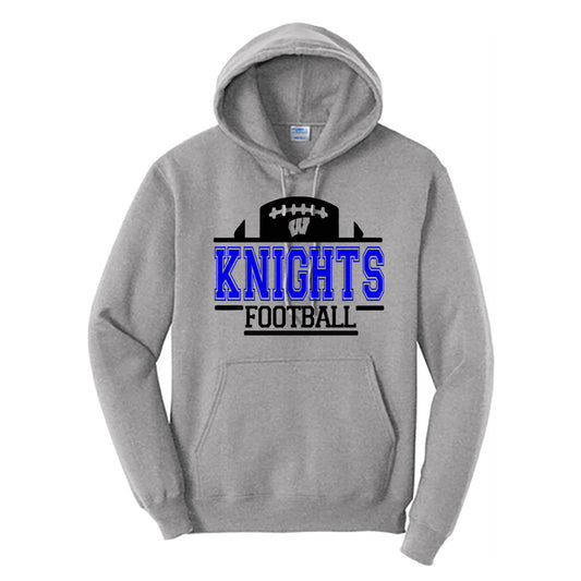 Windsor - Football Knights Football - Athletic Heather (Tee/Hoodie/Sweatshirt) - Southern Grace Creations