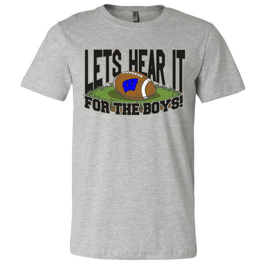 Windsor - Football - Let's Hear It For The Boys - Athletic Heather (Tee/Hoodie/Sweatshirt) - Southern Grace Creations