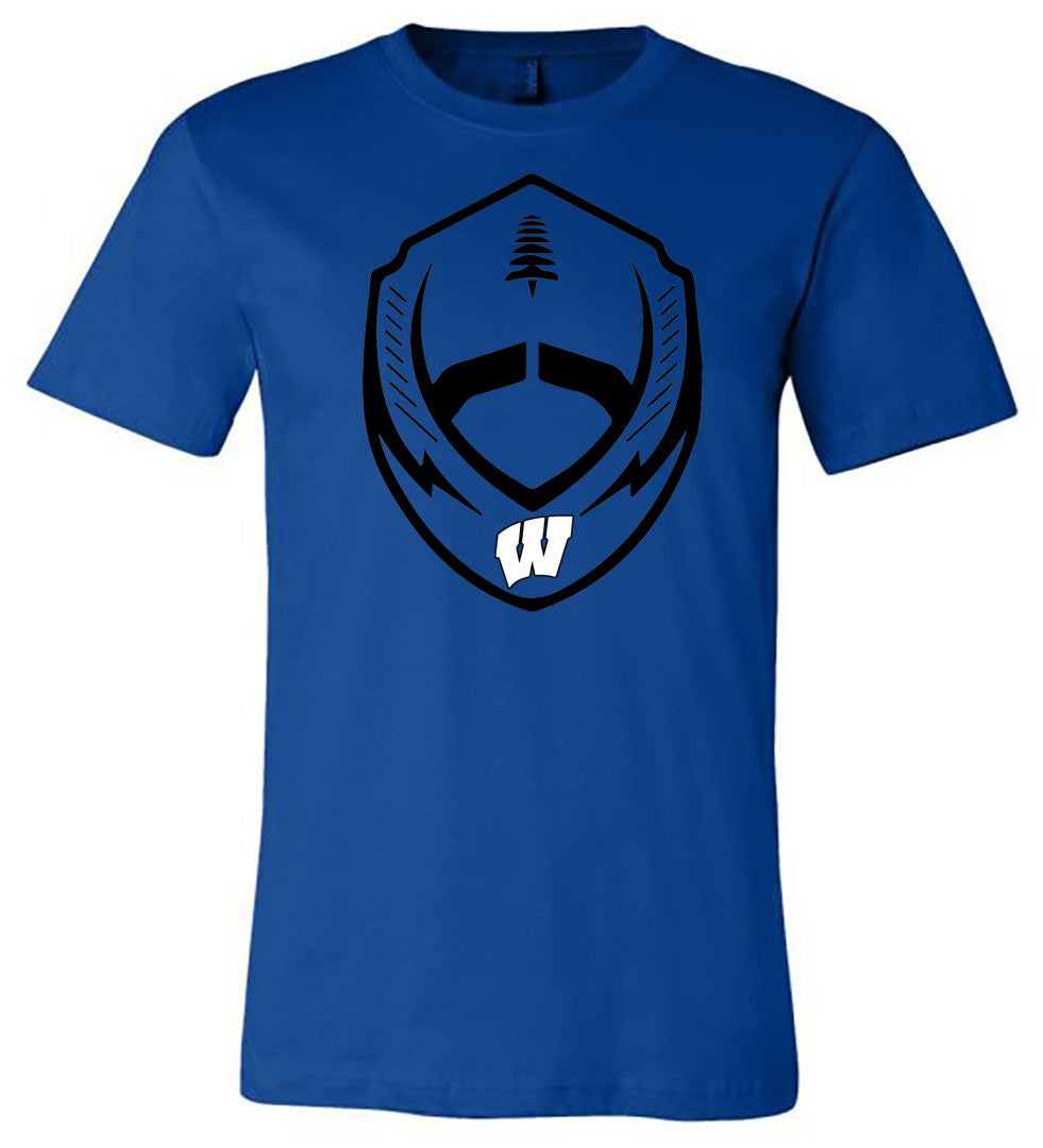 Windsor - Football Shield - Royal (Tee/DriFit/Hoodie/Sweatshirt) - Southern Grace Creations