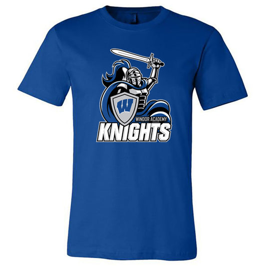 Windsor - Knight With W Shield - Royal Short Sleeves Tee - Southern Grace Creations