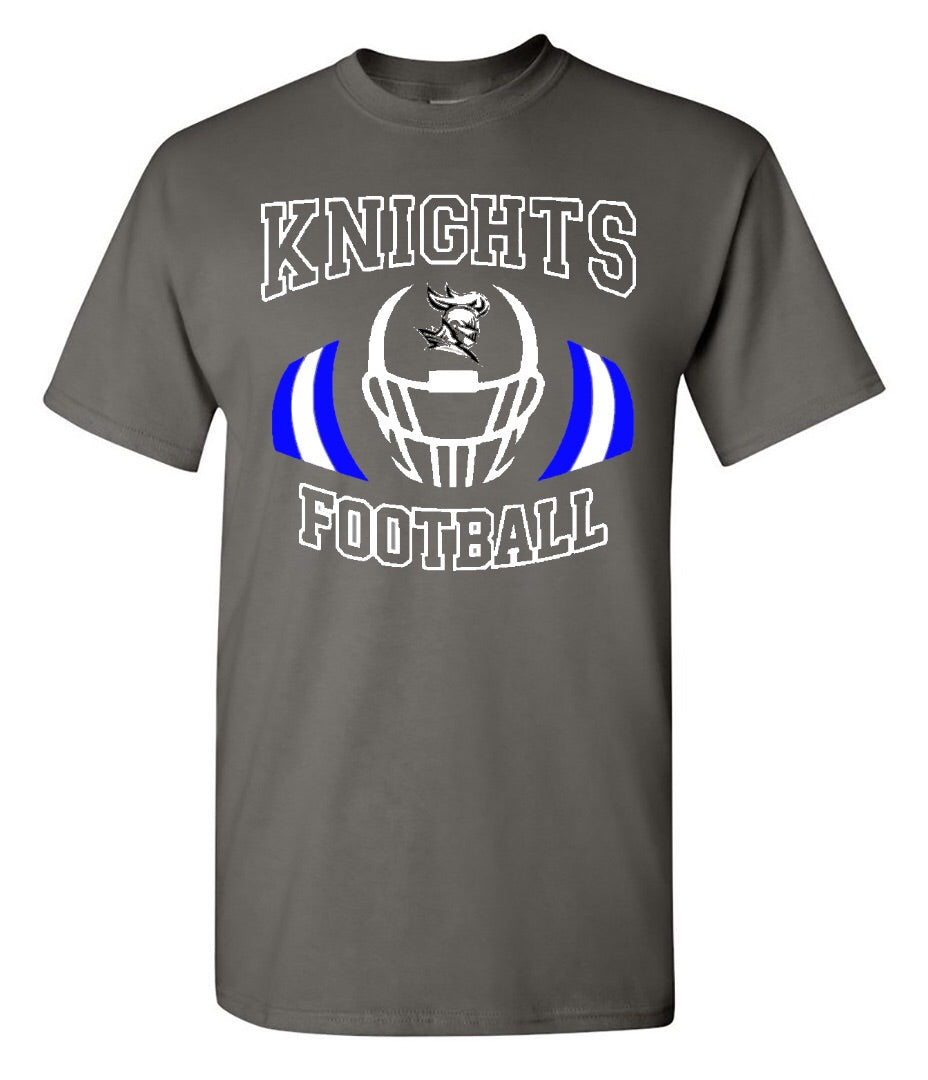 Windsor - Knights Football Player - Charcoal Short/Long Sleeves Tee - Southern Grace Creations