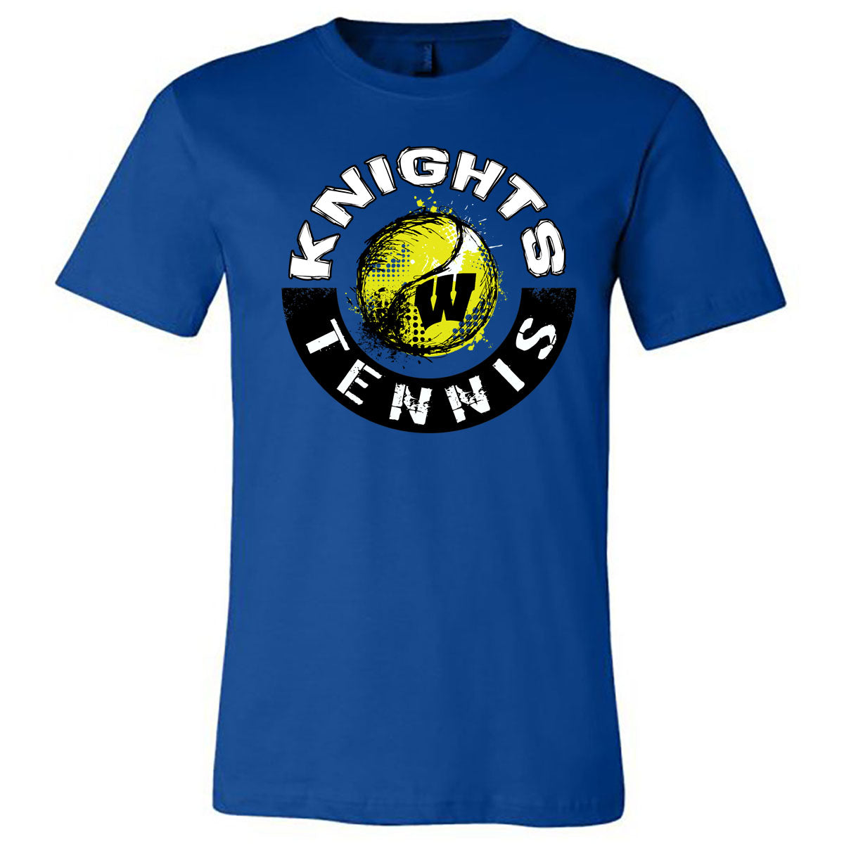 Windsor - Knights Tennis Circle with Ball in Center - Royal (Tee/Hoodie/Sweatshirt) - Southern Grace Creations