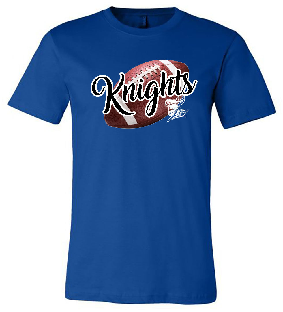Windsor - Knights with Real Football - Royal (Tee/Hoodie/Sweatshirt) - Southern Grace Creations