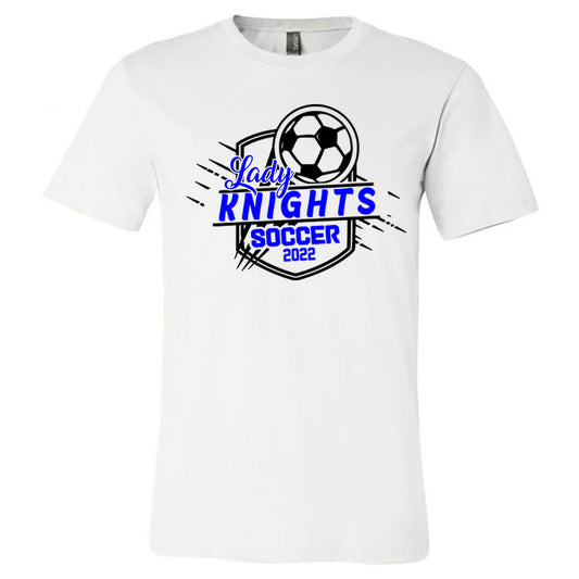 Windsor - Lady Knights Soccer 2022 - White (Cotton Tee/Drifit Tee/Hoodie/Sweatshirt) - Southern Grace Creations
