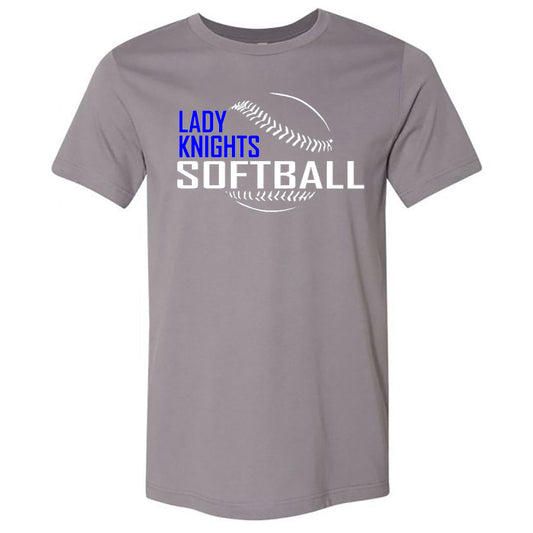Windsor - Lady Knights Softball 3 - Grey (Tee/Hoodie/Sweatshirt) - Southern Grace Creations