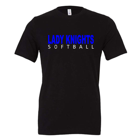 Windsor - Lady Knights Softball 5 - Black (Tee/DriFit/Hoodie/Sweatshirt) - Southern Grace Creations