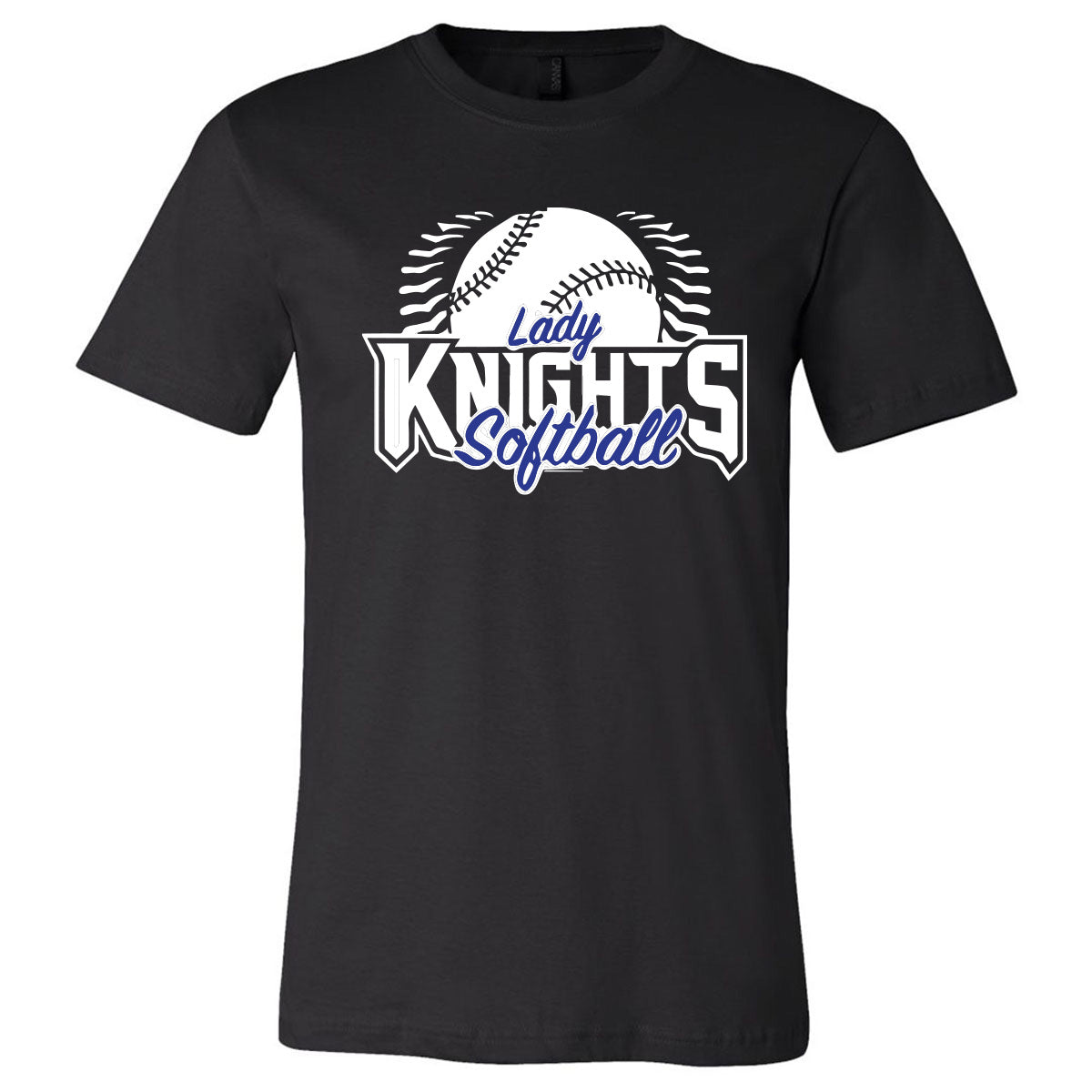 Windsor - Lady Knights Softball Seams - Black (Tee/DriFit/Hoodie/Sweatshirt) - Southern Grace Creations