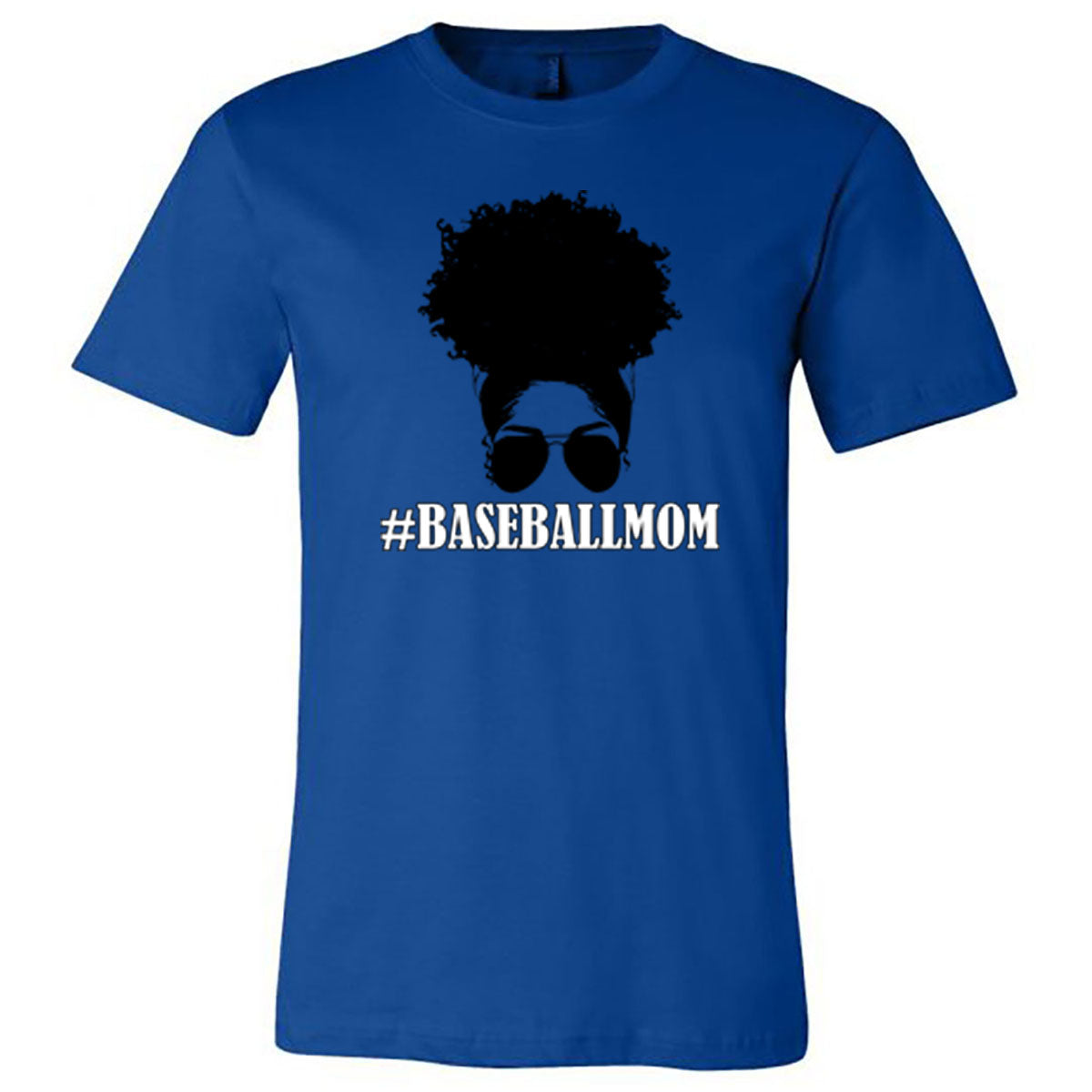 Windsor - Messy Bun #BaseballMom - Royal (Tee/Hoodie/Sweatshirt) - Southern Grace Creations