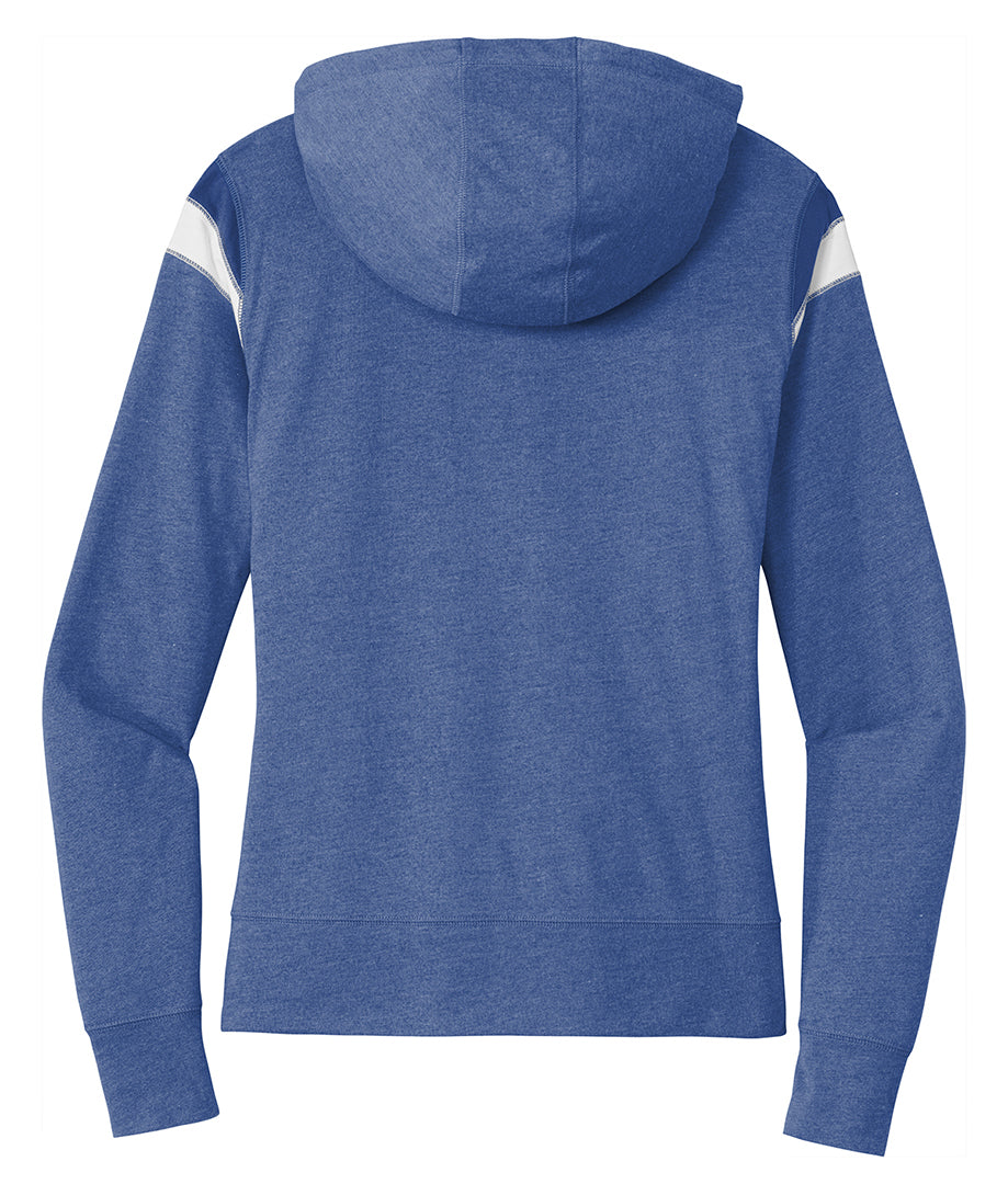 Windsor - New Era Ladies Heritage Blend Varsity Hoodie - Royal Heather/ Royal/ White (LNEA108) - Southern Grace Creations