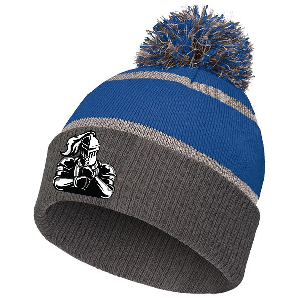 Windsor - Reflective Beanie (223816) - Royal/Carbon - Southern Grace Creations