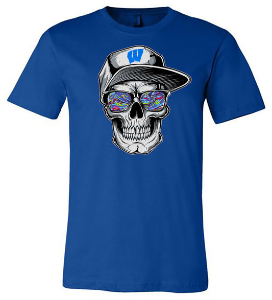 Windsor - Skeleton with Hat - Royal (Tee/Hoodie/Sweatshirt) - Southern Grace Creations