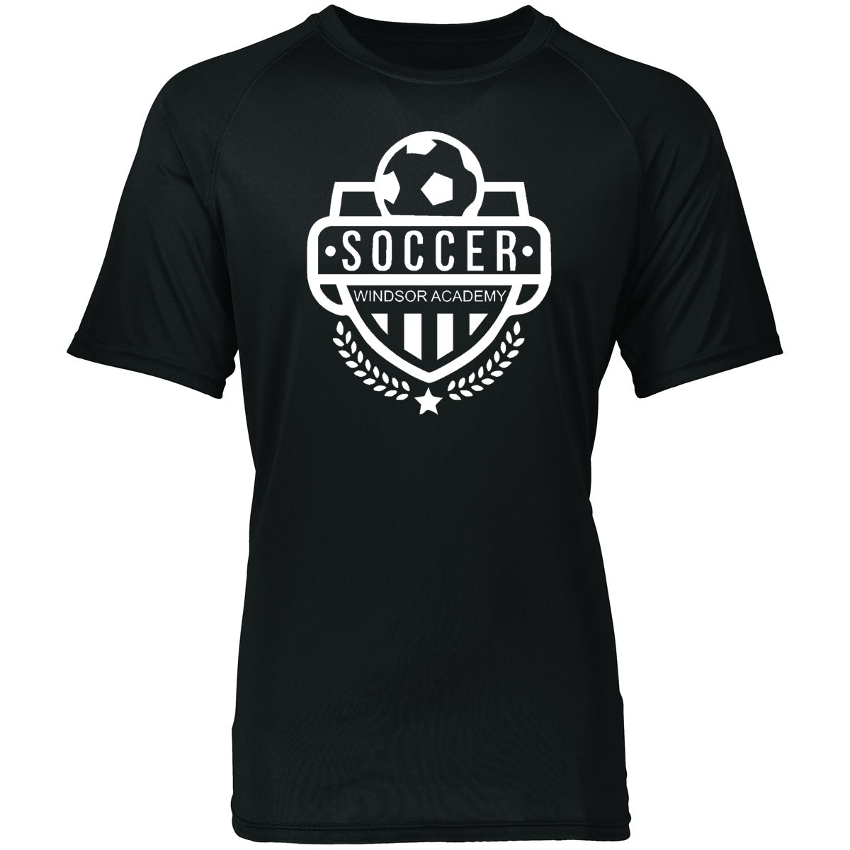 Windsor - Soccer - Windsor Academy Soccer Logo - Black DriFit Shortsleeve Tee (2790/2791) - Southern Grace Creations