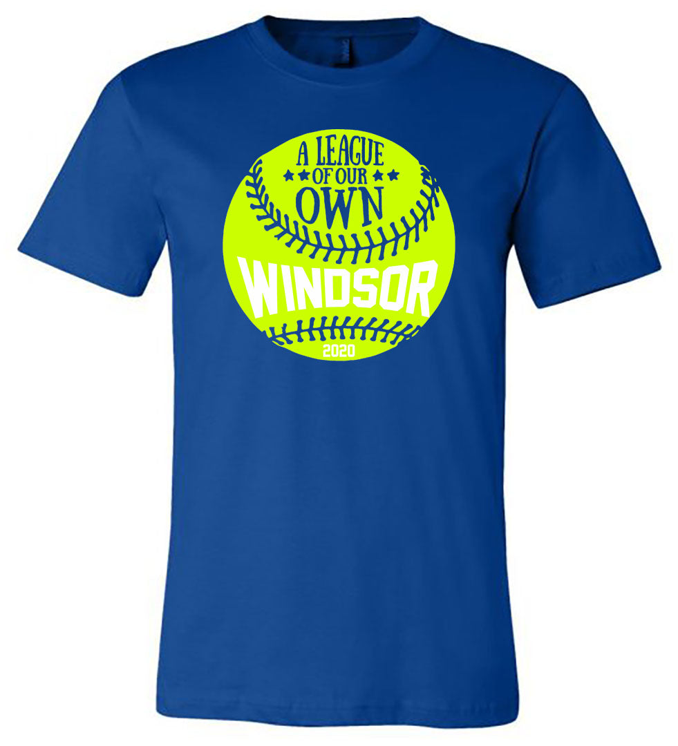 Windsor - Softball - A League of Our Own - Royal (Tee/Hoodie/Sweatshirt) - Southern Grace Creations