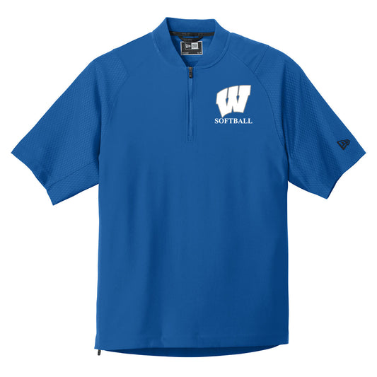 Windsor - Softball - New Era Cage Short Sleeve 1/4-Zip Jacket (NEA600) - Southern Grace Creations