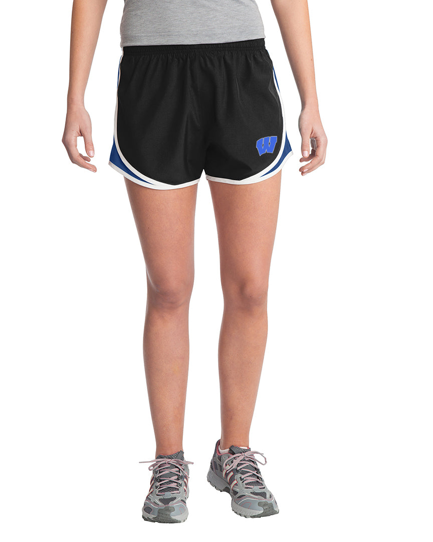Windsor - Sport-Tek Athletic Shorts - Black/ True Royal/ White (LST304) - Southern Grace Creations
