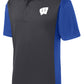Windsor - Sport-Tek Colorblock Micropique Sport-Wick Polo - Iron Grey/ True Royal (ST652) - Southern Grace Creations