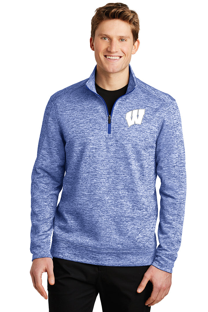 Windsor - Sport-Tek PosiCharge Electric Heather Fleece 1/4-Zip Pullover - True Royal Electric (ST226) - Southern Grace Creations