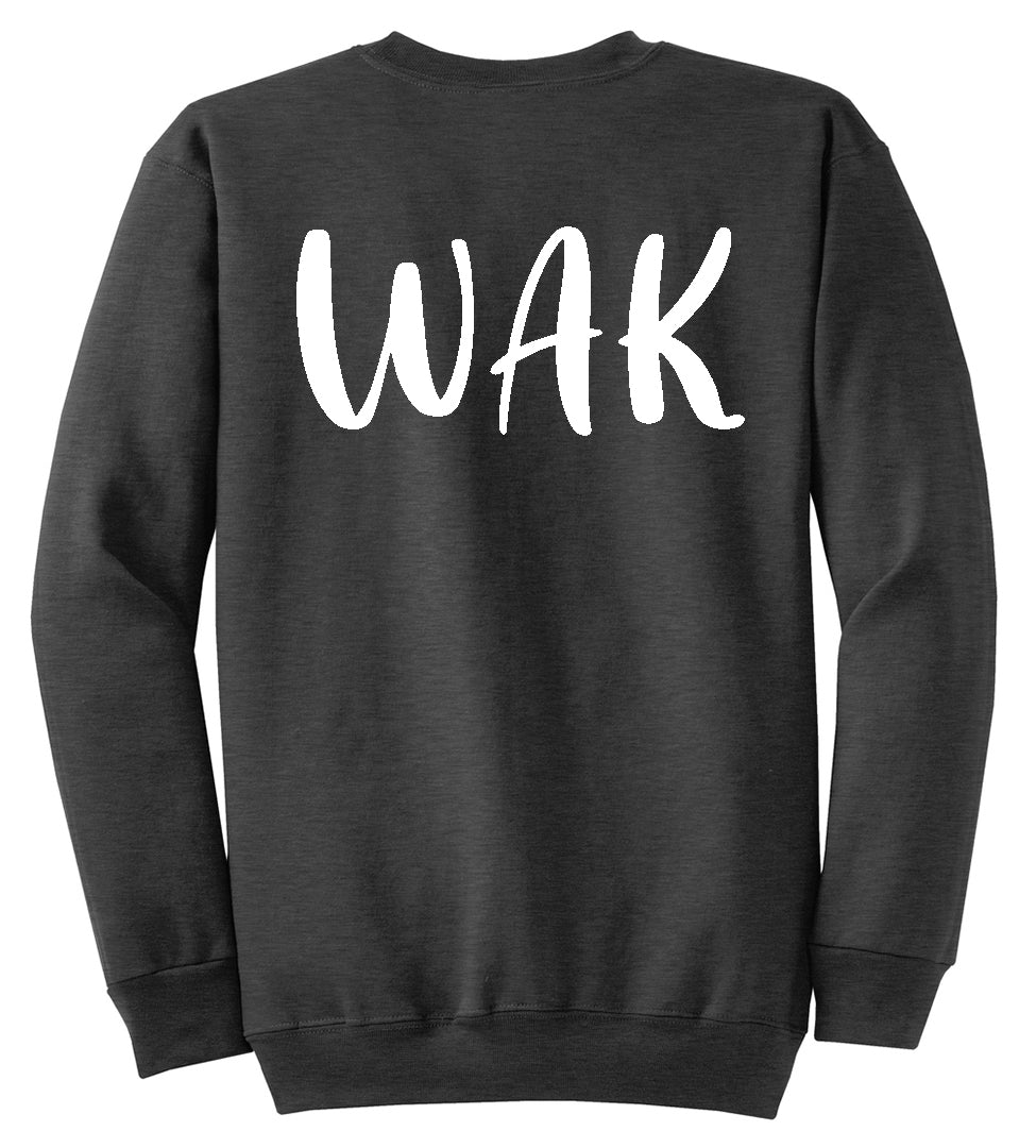 Windsor - WAK - Dark Heather Grey Sweatshirt - Southern Grace Creations