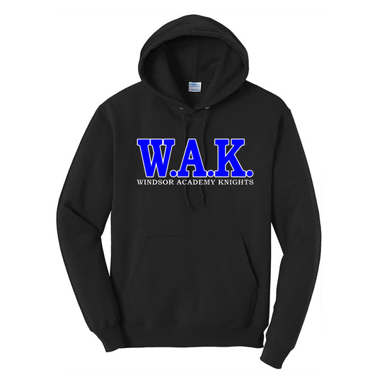 Windsor - WAK Windsor Academy Knights - Black (Tee/DriFit/Hoodie/Sweatshirt) - Southern Grace Creations