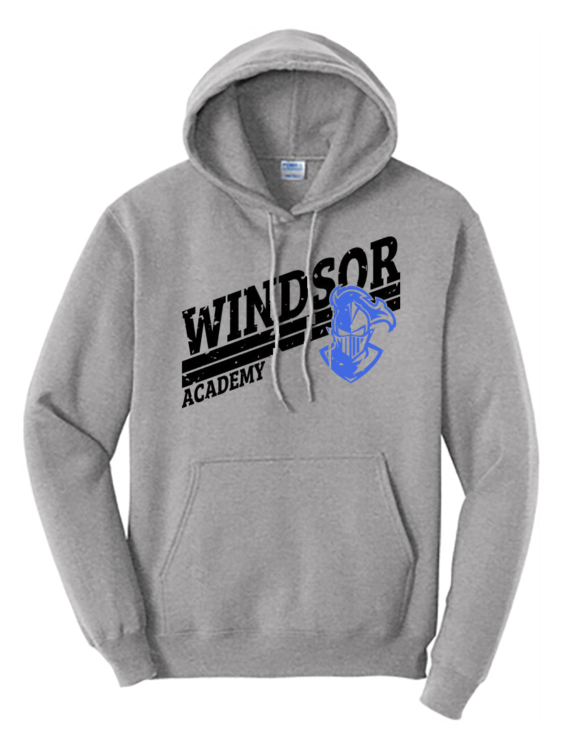 Windsor - Windsor Academy Distressed Slanted - Athletic Heather (Tee/DriFit/Hoodie/Sweatshirt) - Southern Grace Creations