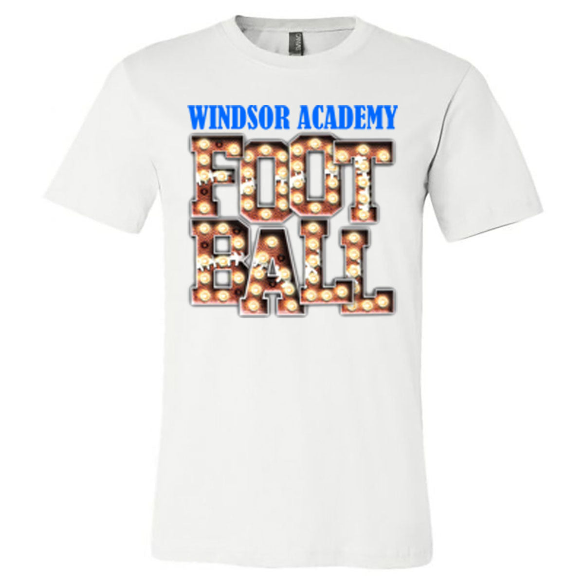 Windsor - Windsor Academy Football Marquee - White (Tee/Hoodie/Sweatshirt) - Southern Grace Creations