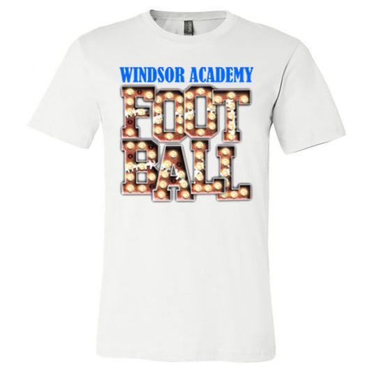 Windsor - Windsor Academy Football Marquee - White (Tee/Hoodie/Sweatshirt) - Southern Grace Creations