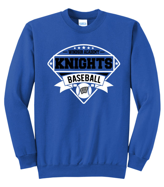 Windsor - Windsor Academy Knights Baseball Field - Royal (Tee/Hoodie/Sweatshirt) - Southern Grace Creations