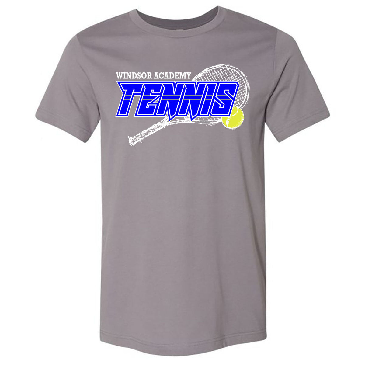 Windsor - Windsor Academy Tennis Sketch - Storm (Tee/Hoodie/Sweatshirt) - Southern Grace Creations